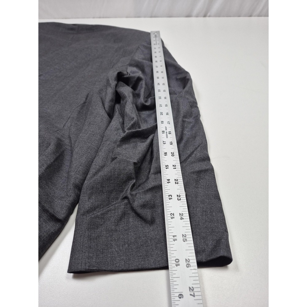 VTG Lauren Ralph Lauren Suit Mens 54 Gray Super 120s Wool Cashmere 2 Piece 50x36 - Picture 12 of 16